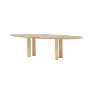 Elegant solid oak table Oval 220 *110 & 4 legs: Modern design and reliability from Blick