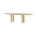 Elegant solid oak table Oval 220 *110 & 4 legs: Modern design and reliability from Blick