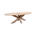 Exquisite Oak Table Oval Almond 220*100 & Spider Leg: Modern Style and Eco-Friendly