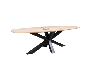 Стол  из дуба Danish Овал & Spider металические черные ноги