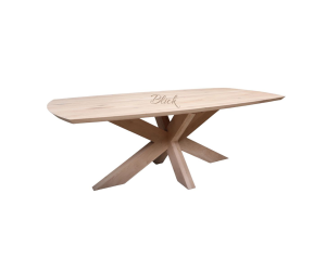 Стол  из дуба Danish Oval 200*100 &  spider leg швейцарский край 