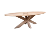 Natural oak table Oval Almond 220100 & Spider legs 12060 - Aesthetics and Reliability from Blick