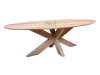 Natural oak table Oval Almond 220100 & Spider legs 12060 - Aesthetics and Reliability from Blick