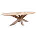 Natural oak table Oval Almond 220100 & Spider legs 12060 - Aesthetics and Reliability from Blick