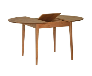 Стіл AnDeks круглий розкладний100/135 ясен лак