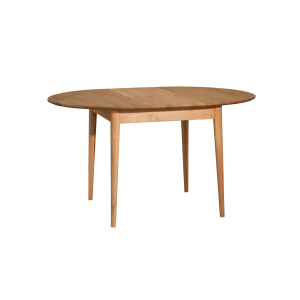 AnDeks round folding table 100/135 ash varnish