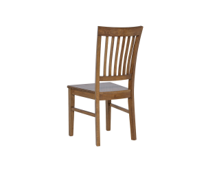 Victor oak varnish rustic hard seat chair