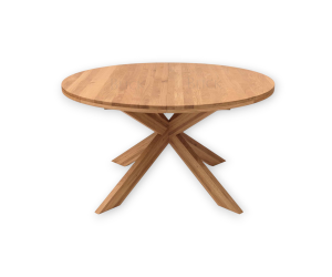 Olex D120/170 2+2 cm folding table, oak, oil, wax