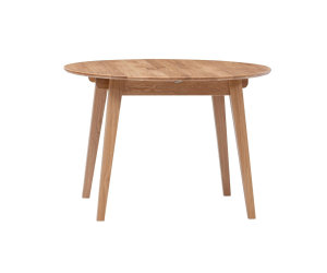 RoundNew D 90(130) folding table, oiled oak