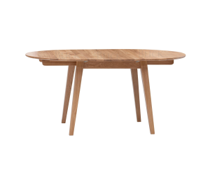 RoundNew D 90(130) folding table, oiled oak