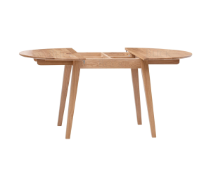 RoundNew D 90(130) folding table, oiled oak