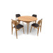Комплект стол Sandy 100/135 раскладной и стулья Neo дуб масло — идеальное решение для кухни и гостиной