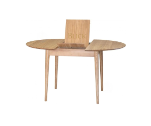 Стіл Sandy D100/135 розкладний з ясен під лак