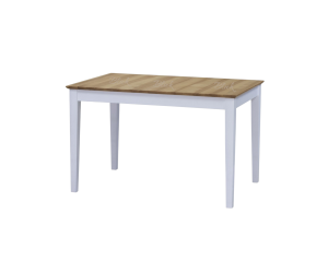 Table Clean 120(160)*80 folding ash varnish white & top nat ash