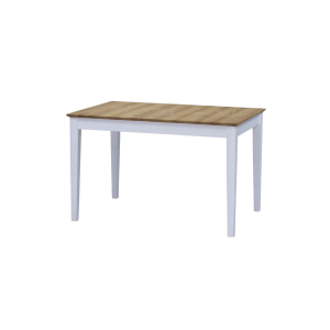 Стіл Clean 120(160)*80 розкладний ясен лак white & top nat ash