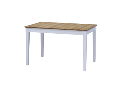 Стіл Clean 120(160)*80 розкладний ясен лак white & top nat ash