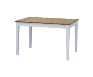 Table Clean 120(160)*80 folding ash varnish white & top nat ash