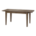 NewYork 120(160)/80 Extendable Table, Rustic Lacquered Ash