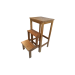 Streamles Stool Ash Lacquer Rustic - Modern and Versatile Wooden Step Stool