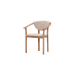 Alex Oak Oil & Austin 02 Beige Chair — Comfortable Modern Wooden Chair with Soft Upholstery