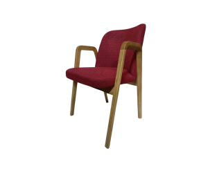 Стілець Chester ясен лак рустик & Austin 8 Ruby Red