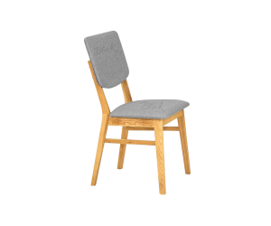 Chair Kelvin ash varnish nat & bagama 46 grey