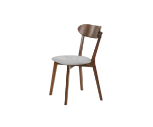 Chair West ash varnish walnut & soft bagama 46
