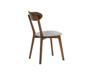 Chair West ash varnish walnut & soft bagama 46