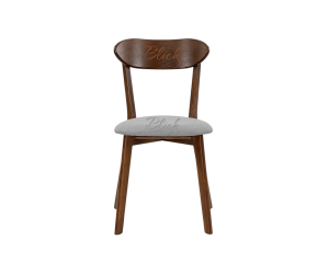 Chair West ash varnish walnut & soft bagama 46