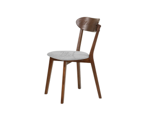 Chair West ash varnish walnut & soft bagama 46