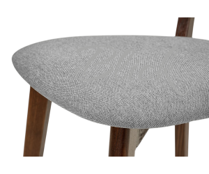 Chair West ash varnish walnut & soft bagama 46