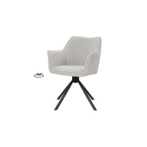 Стілець Еріка з обертовим механізмом світло-сірий
