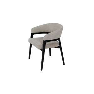 Стілець АРТ Порто масив дерева гевея тканина беж