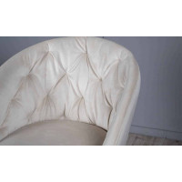 Стілець ЮНІК світло-бежевий нога золото