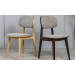 
Стілець Кріс масив дерева дуб тканина сіро-бежева (тк. Diosa 19)