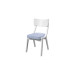 
Стілець НІЛ білий тканина сіра