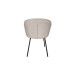 
Стілець Пауль тканина світло-бежева метал ноги чорні