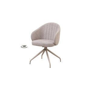 Стілець Лора з обертовим механізмом бежевий