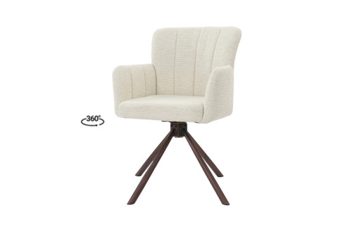 Стілець Брюгге з обертовим механізмом молочний Стілець Брюгге з обертовим механізмом молочний