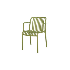 Стілець Чіл з підлокітниками пластик зелений