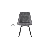 Стілець ФРЕНК з обертовим механізмом сірий