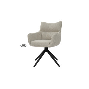 Стілець Амстердам з обертовим механізмом бежевий