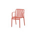 
Стілець Чіл з підлокотниками пластик червоний