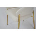 
Стілець Мальта тканина айворі метал золоті ніжки