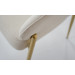 
Стілець Мальта тканина айворі метал золоті ніжки