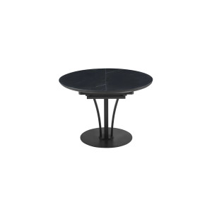 Стіл ОЛІВЕР 1100х1100х750 чорний мат ДЕФЕКТ