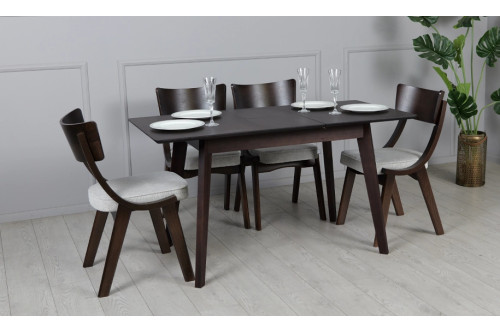 Стіл Мілан горіх 1100/1400x700x750 ноги горіх