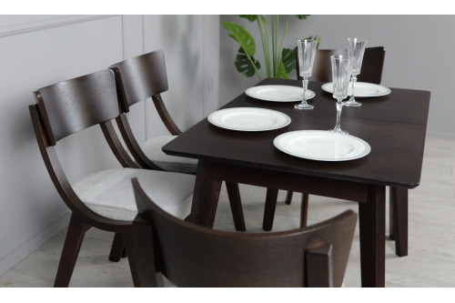 Стіл Мілан горіх 1100/1400x700x750 ноги горіх