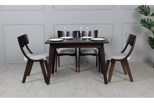 Стіл Мілан горіх 1100/1400x700x750 ноги горіх