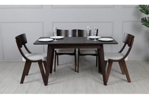 Стіл Мілан горіх 1100/1400x700x750 ноги горіх